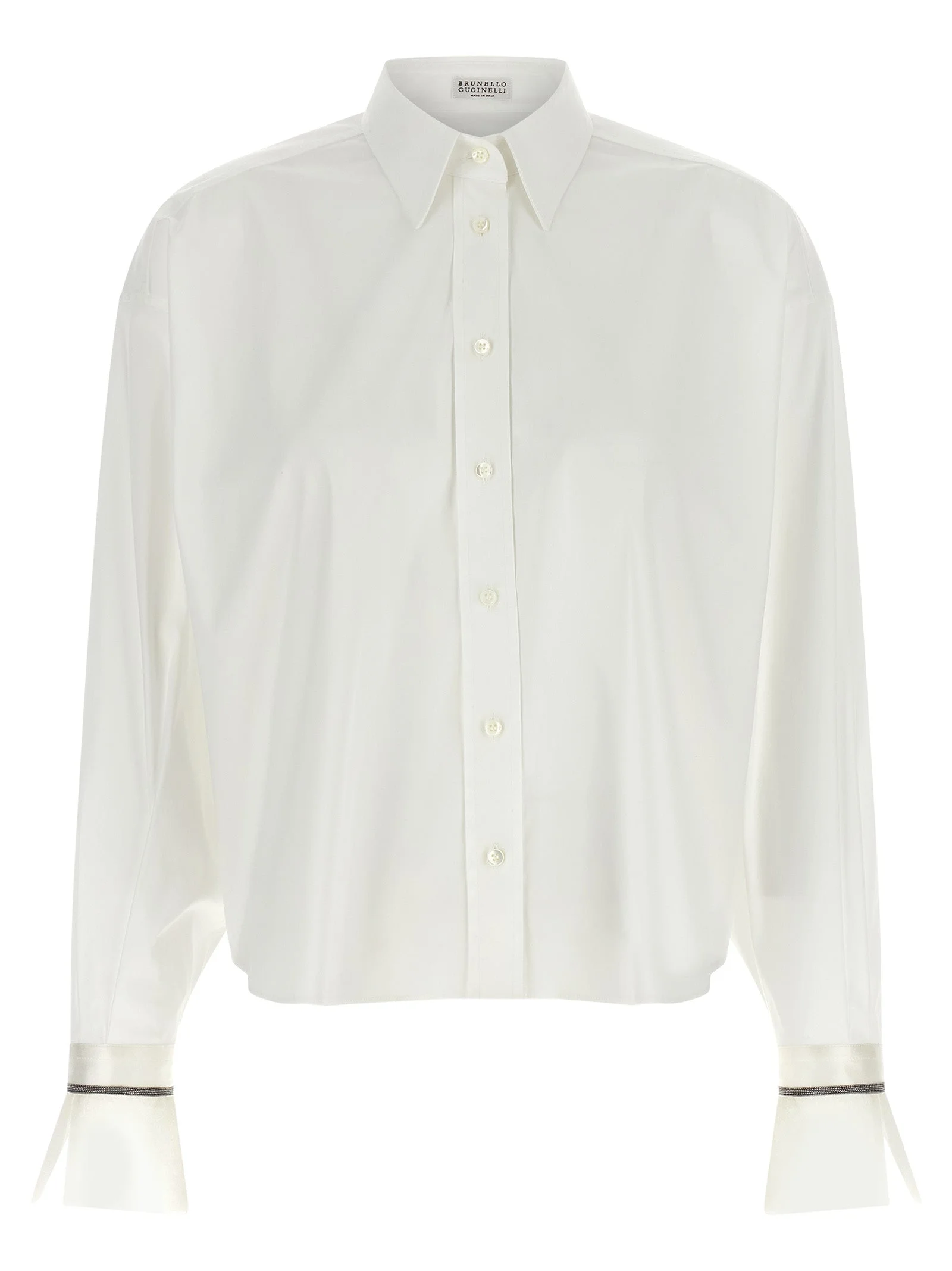 Brunello Cucinelli Women 'Shiny Cuffs' Shirt - 1