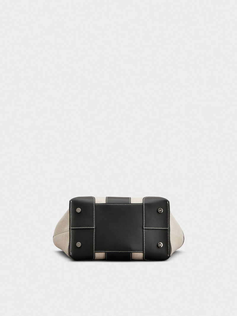 Belle Vivier Mini Shopping Bag in canvas 5
