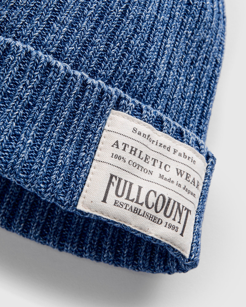 FULLCOUNT 6817 Rib Watch Cap in Faded Indigo outlook