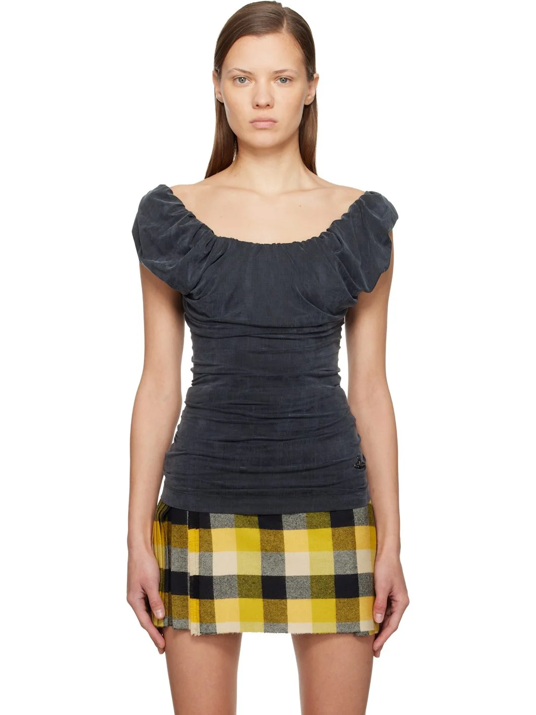 Gray Ginnie Jersey Top - 1