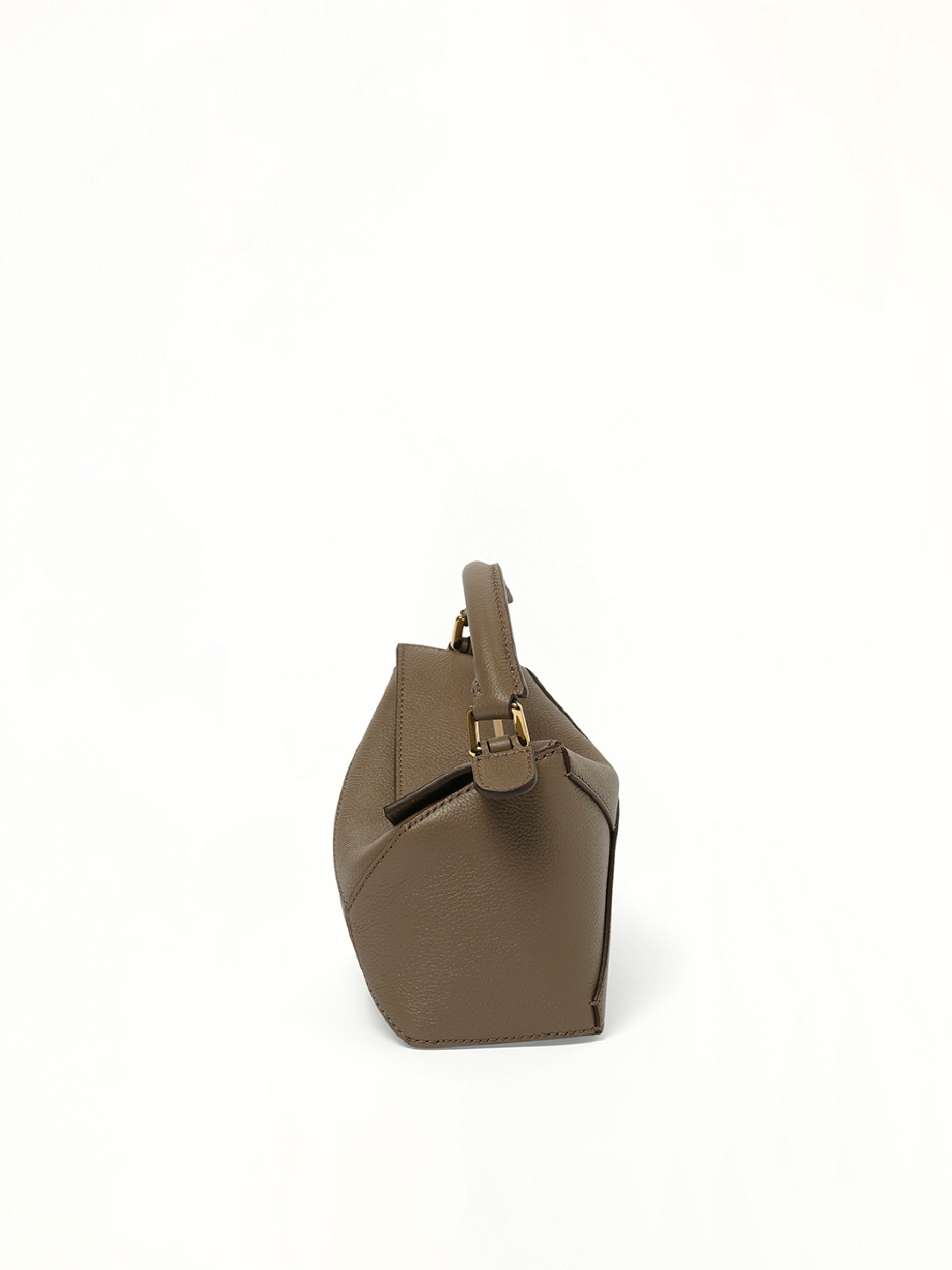 Puzzle Edge Mini Bag in Taupe - 3