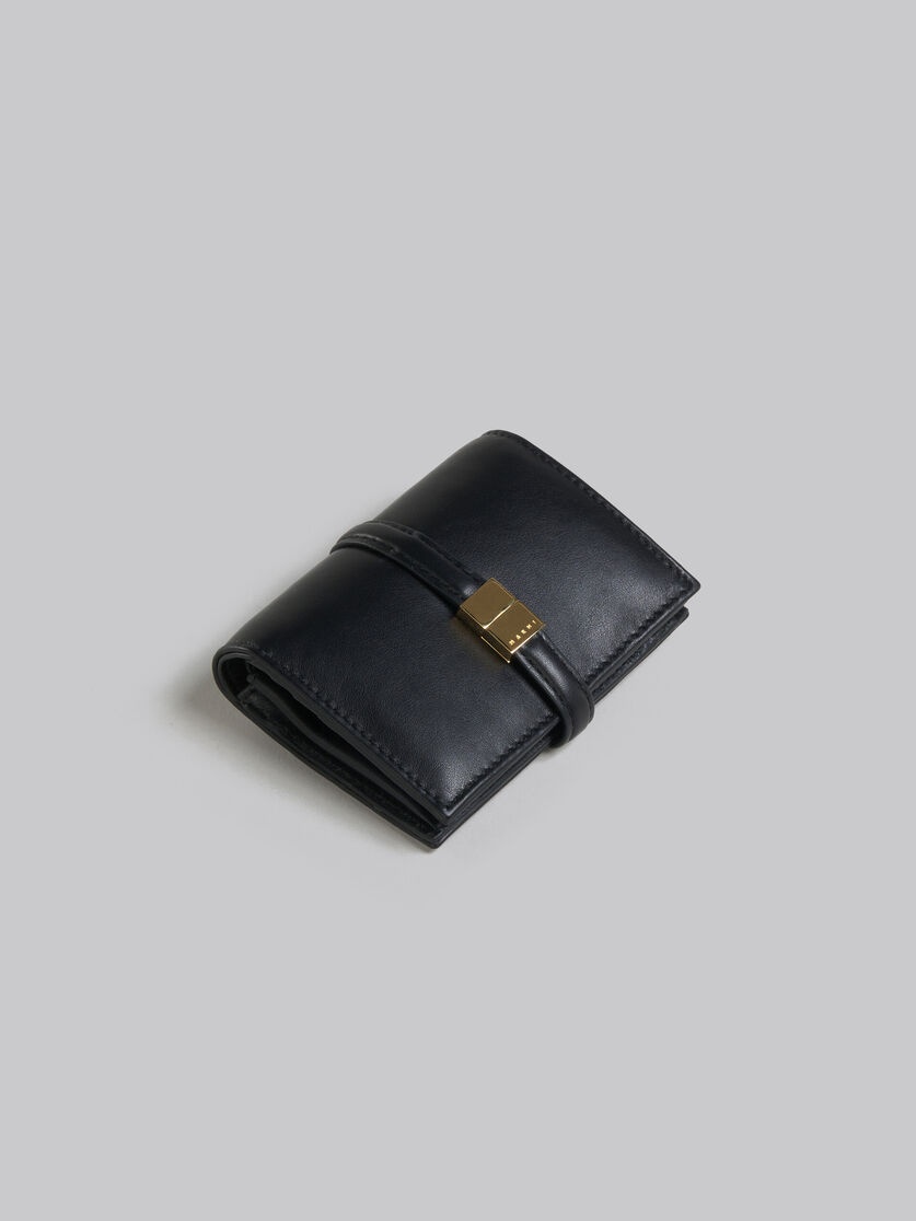 BLACK LEATHER BIFOLD PRISMA WALLET - 5