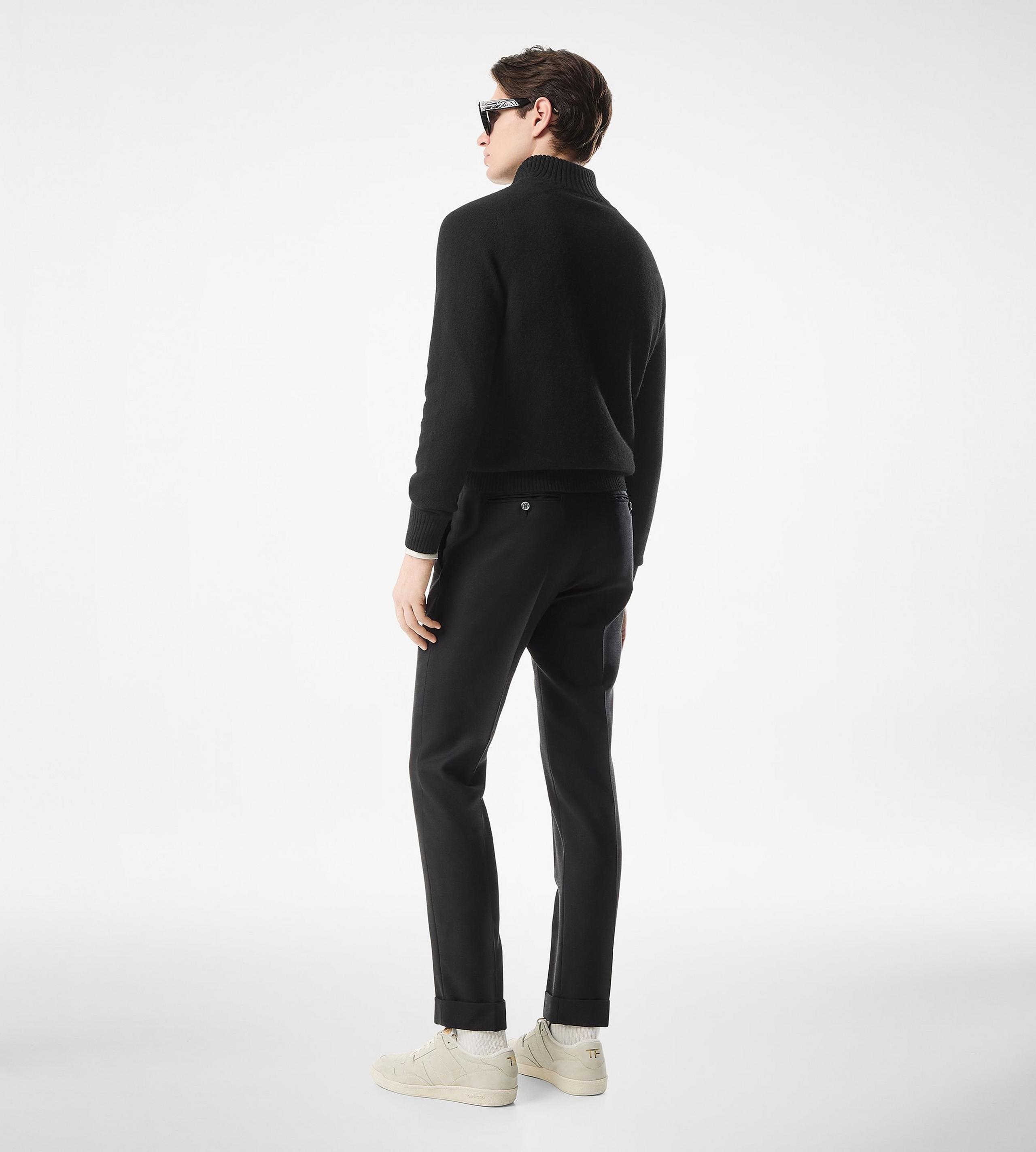 CASHMERE LAMBSWOOL HALF ZIP - 3