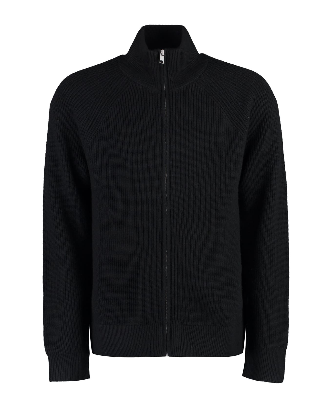 Benett High Collar Zipped Cardigan - 1