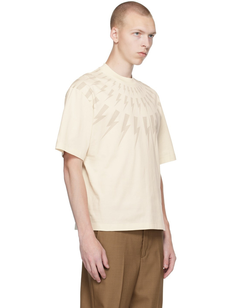 Off-White Fair Isle Thunderbolt T-Shirt 2