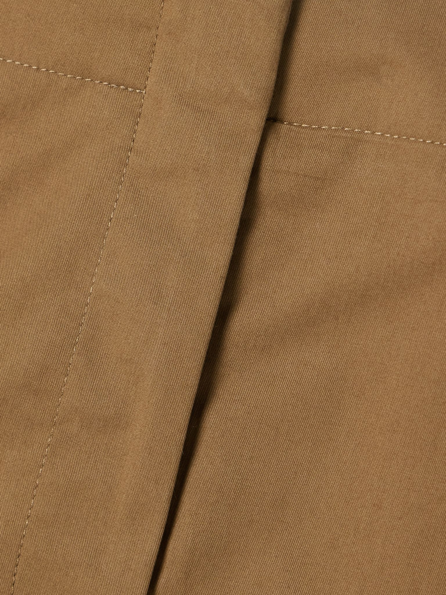 Cotton-poplin shorts Camel - 4