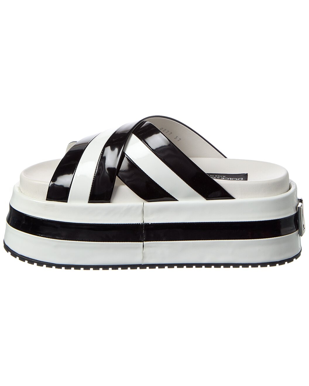 Dolce & Gabbana Leather Logo Sandal - 2