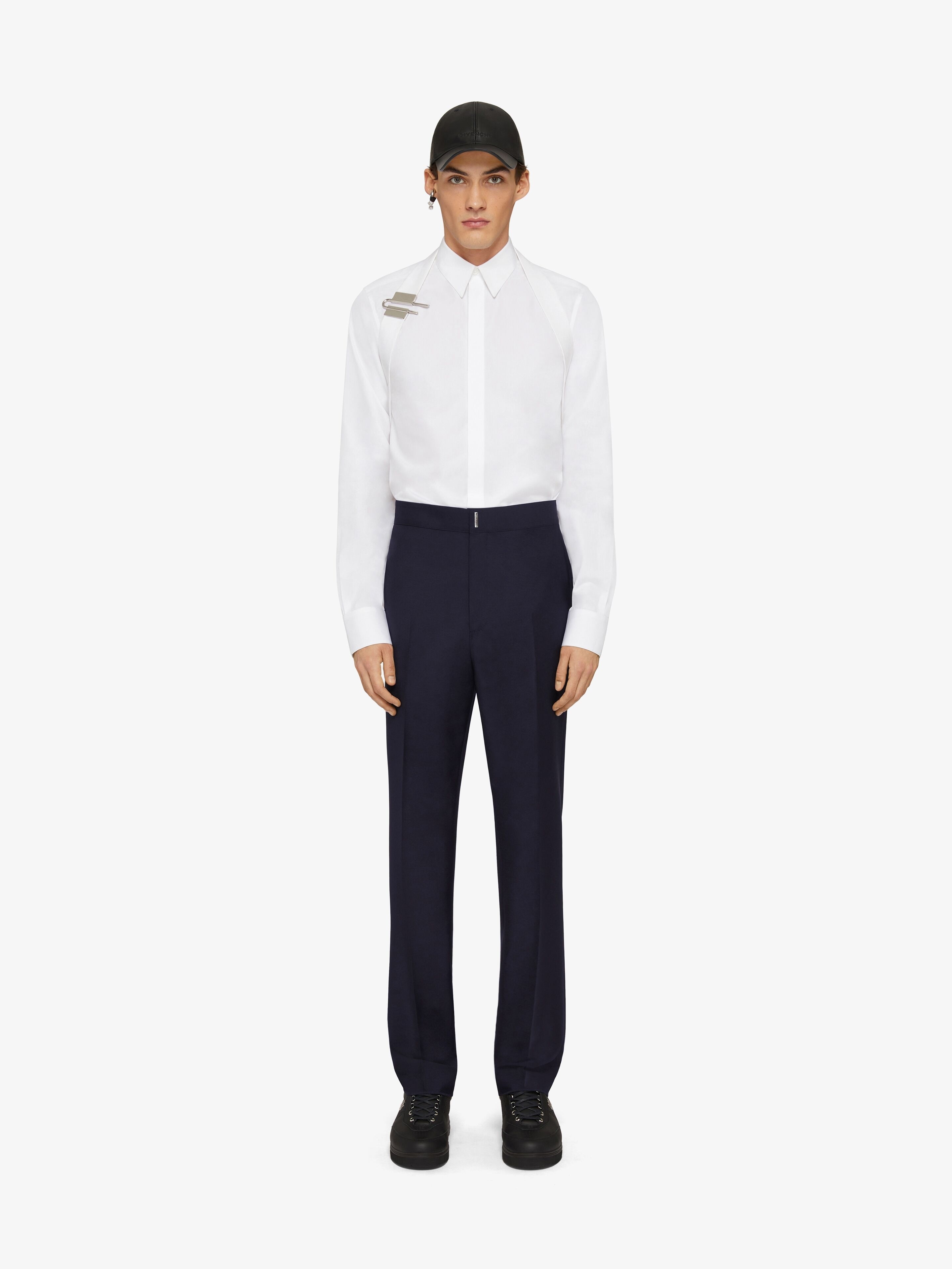 SLIM-FIT PANTS IN TECHNICAL WOOL - 2