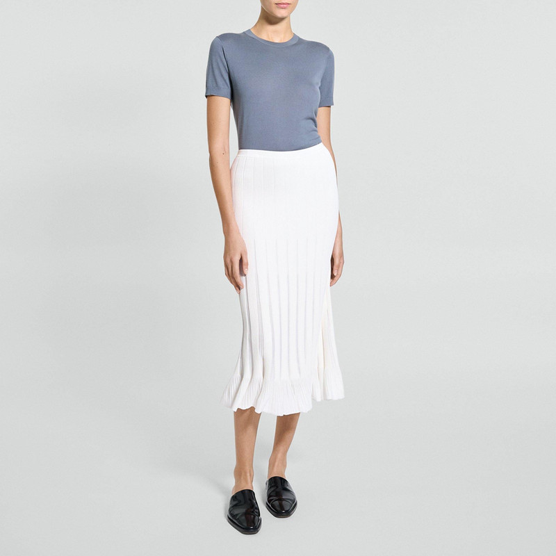 Paneled Skirt in Stretch Knit 2