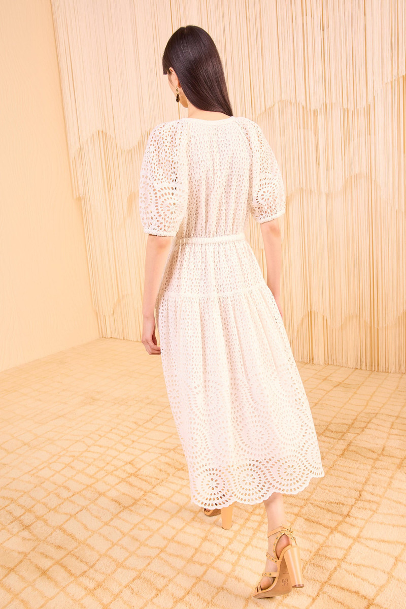 Annetta Puff Sleeve Midi Dress 4