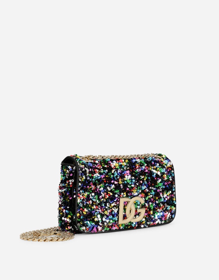 Multi-colored sequined 3.5 shoulder bag - 3