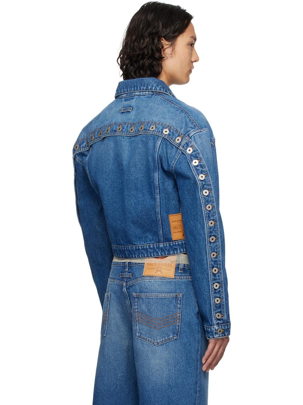 Blue 'The Buttoned' Denim Jacket - 3
