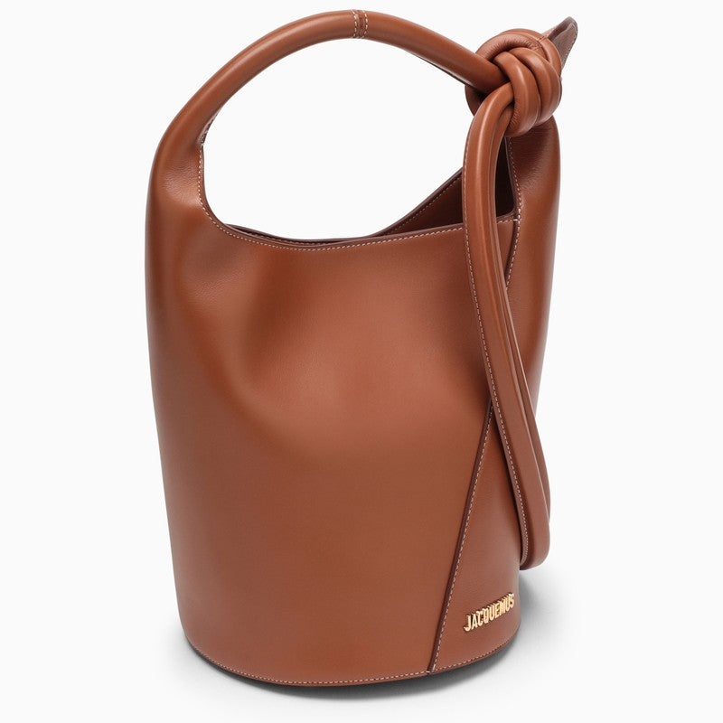Jacquemus Le Petit Tourni Brown Leather Bag Women - 2