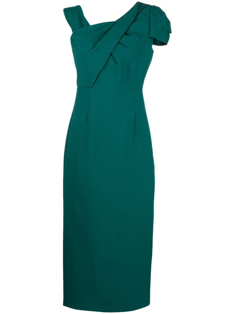 asymmetric sleeveless midi dress 1