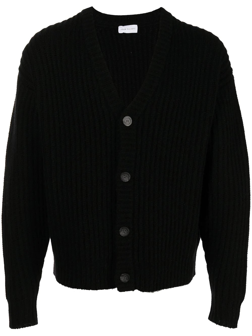 Capri ribbed-knit cardigan - 1