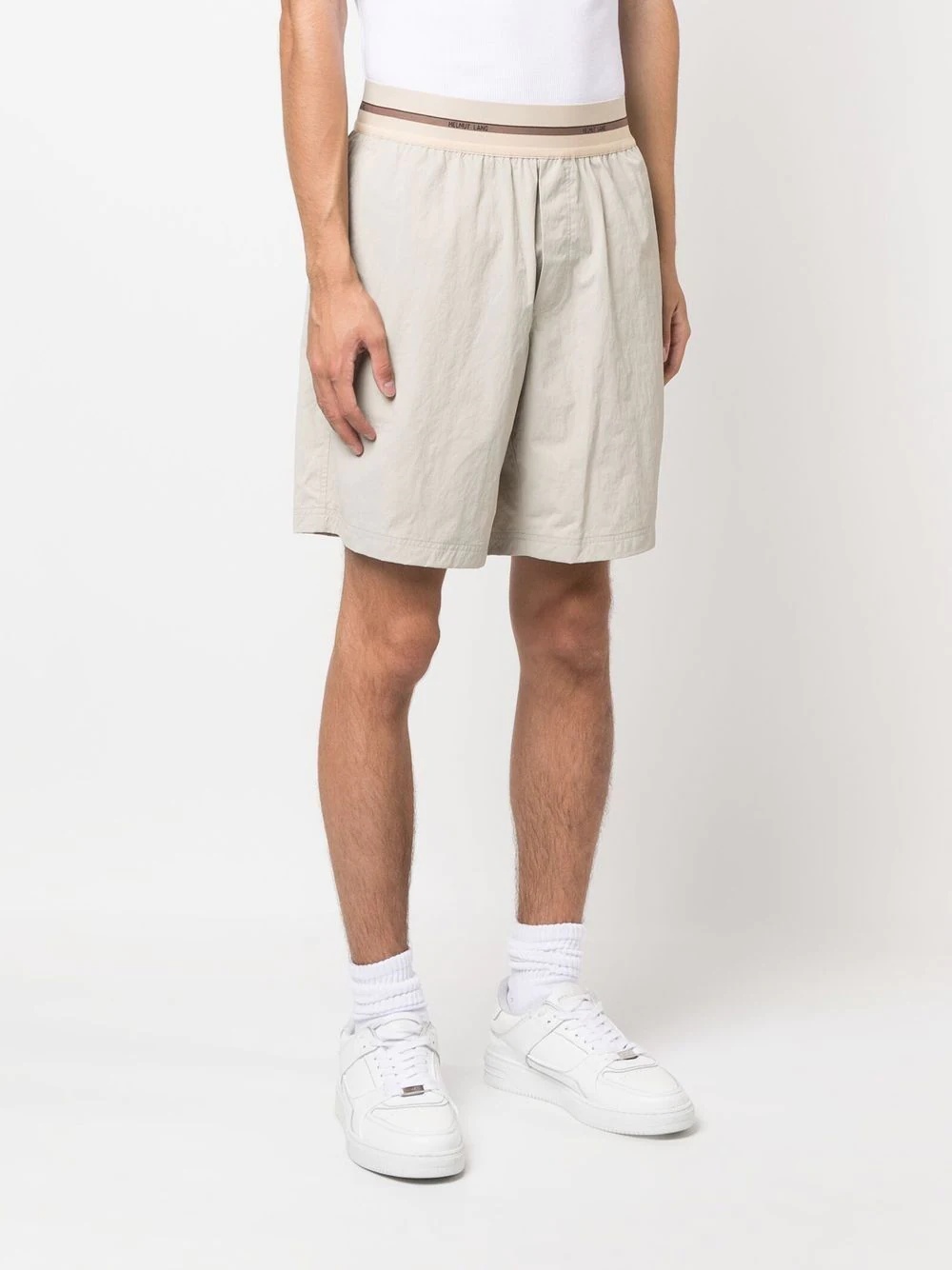 elasticated cotton shorts - 3