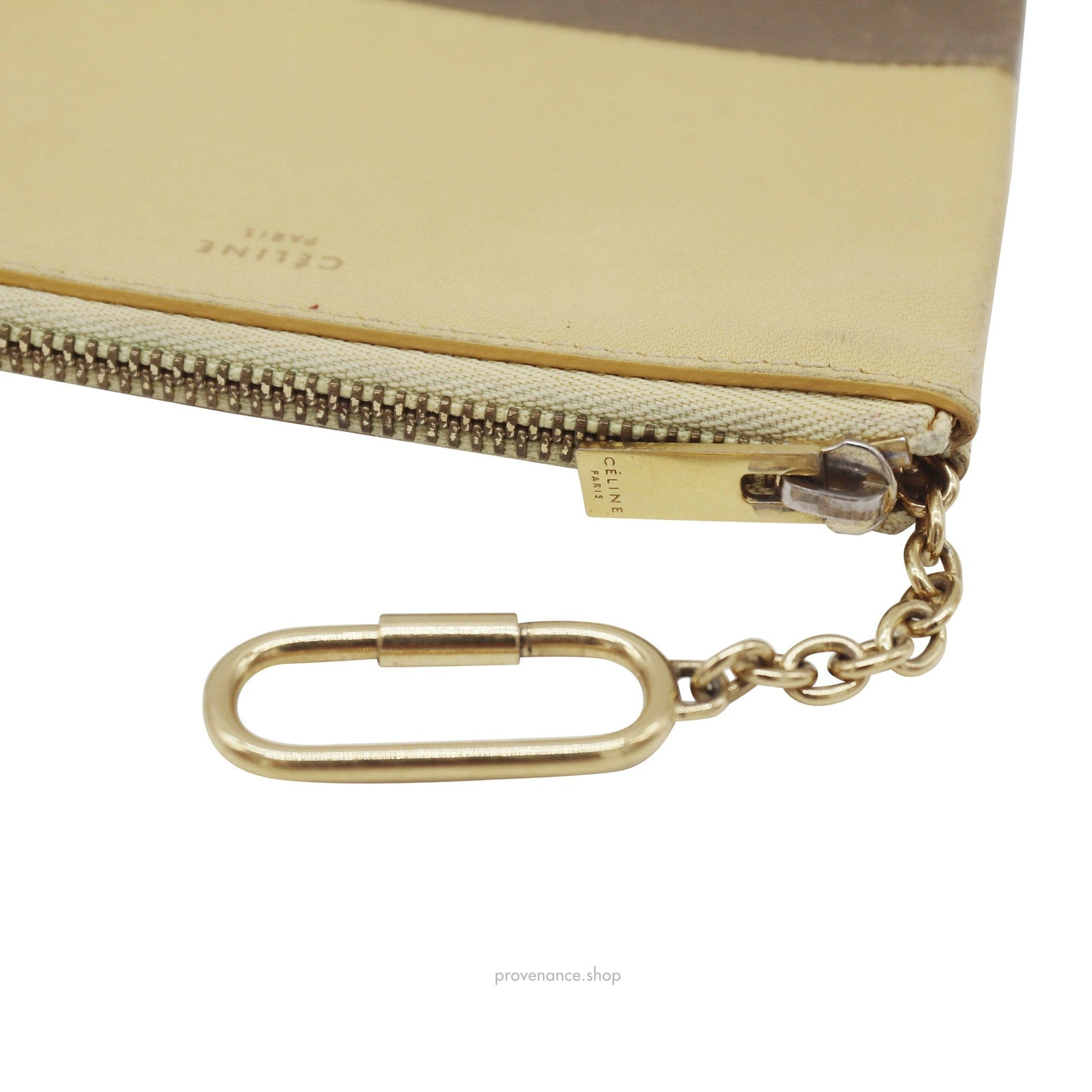 Celine Key Pouch Cles - Olive Drab/Cream - 6