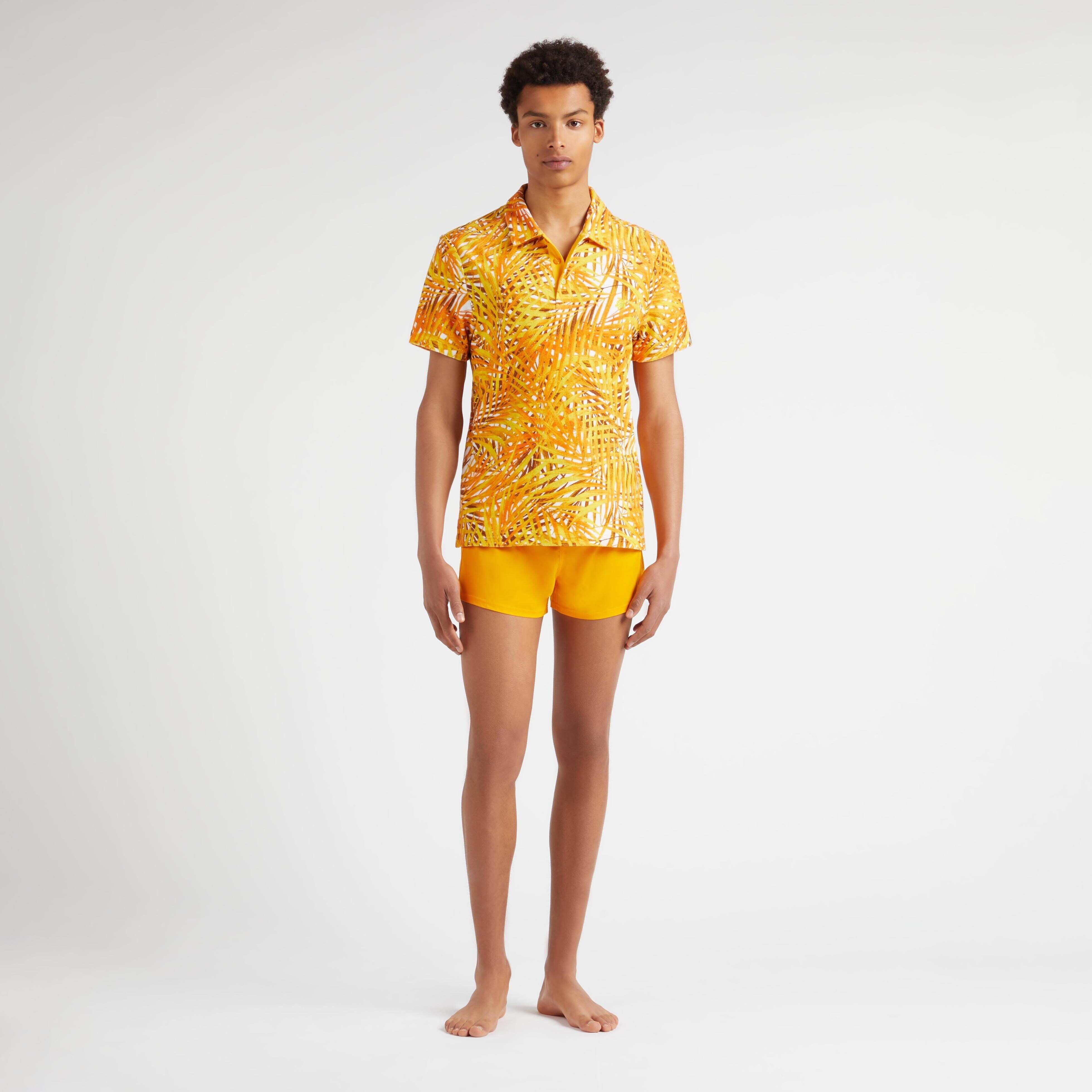 Men Terry Polo Palm Leaves - 3