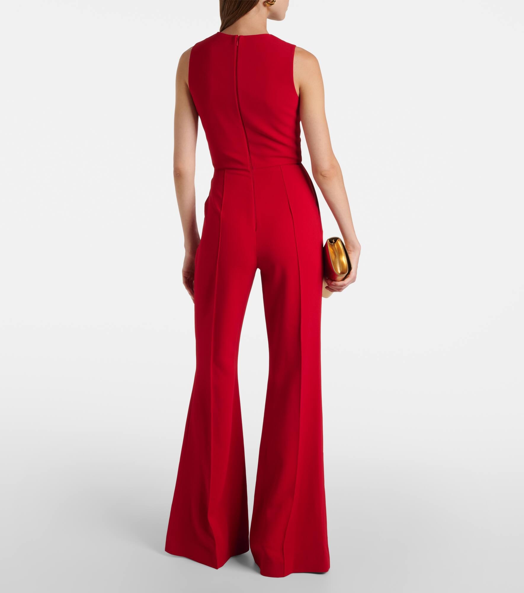 Gathered embellished cady jumpsuit - 3