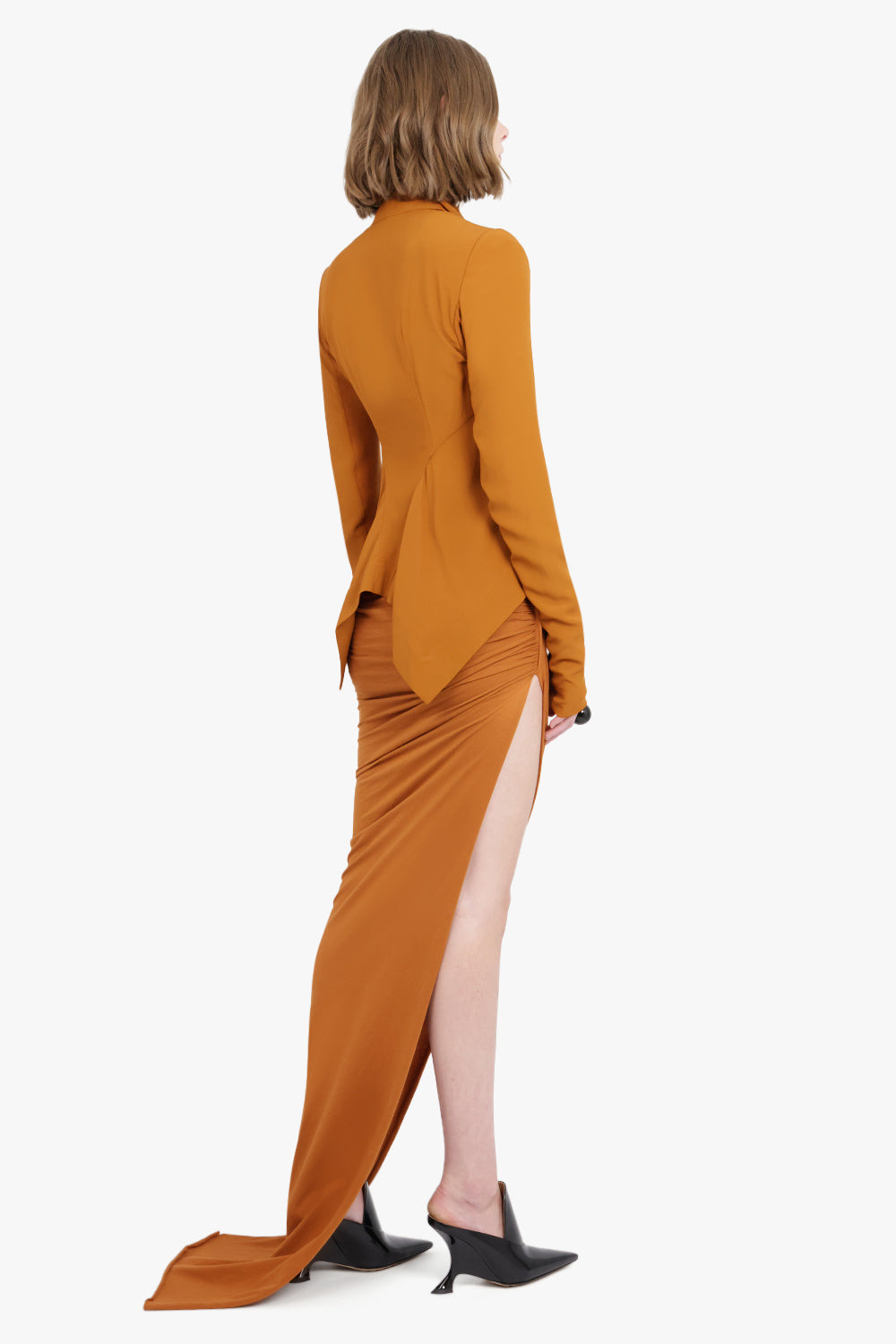 NASKA OVERSIZED COLLAR BIKER | CLAY - 4