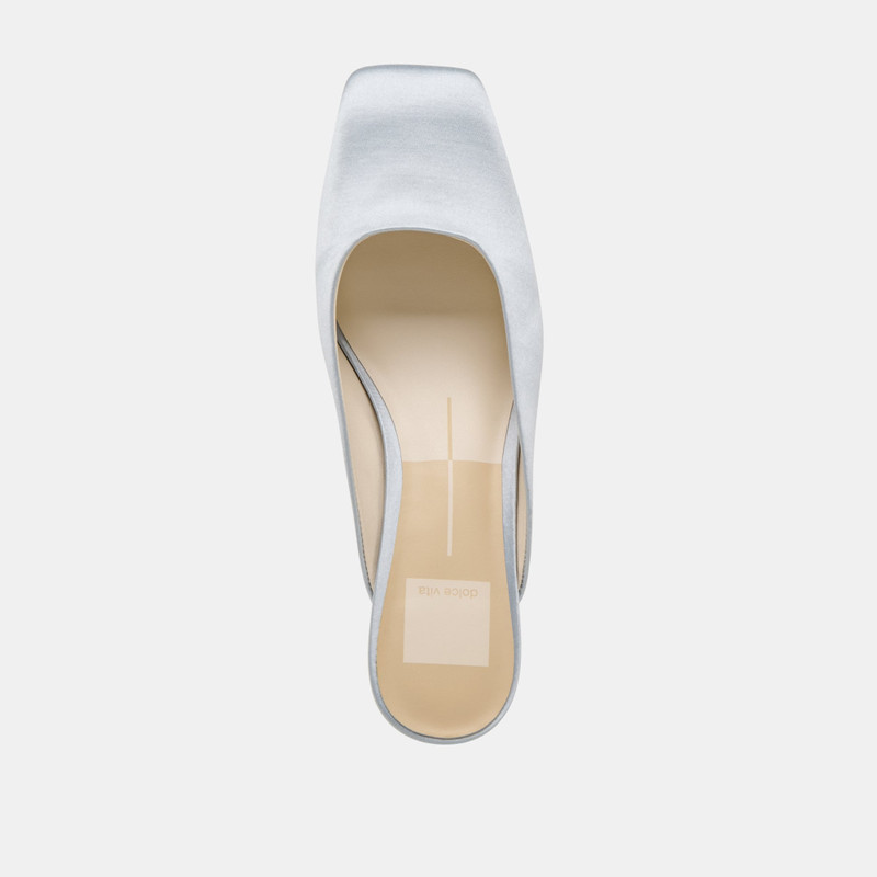 UMARA HEELS LIGHT BLUE SATIN 8