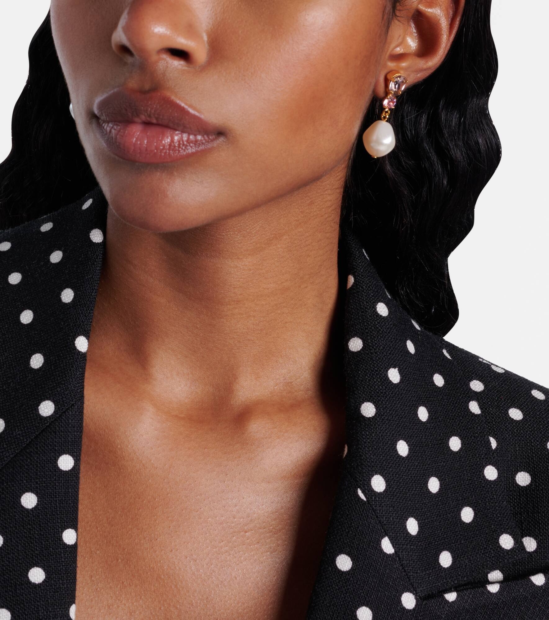 Kristina gold-plated drop earrings - 6