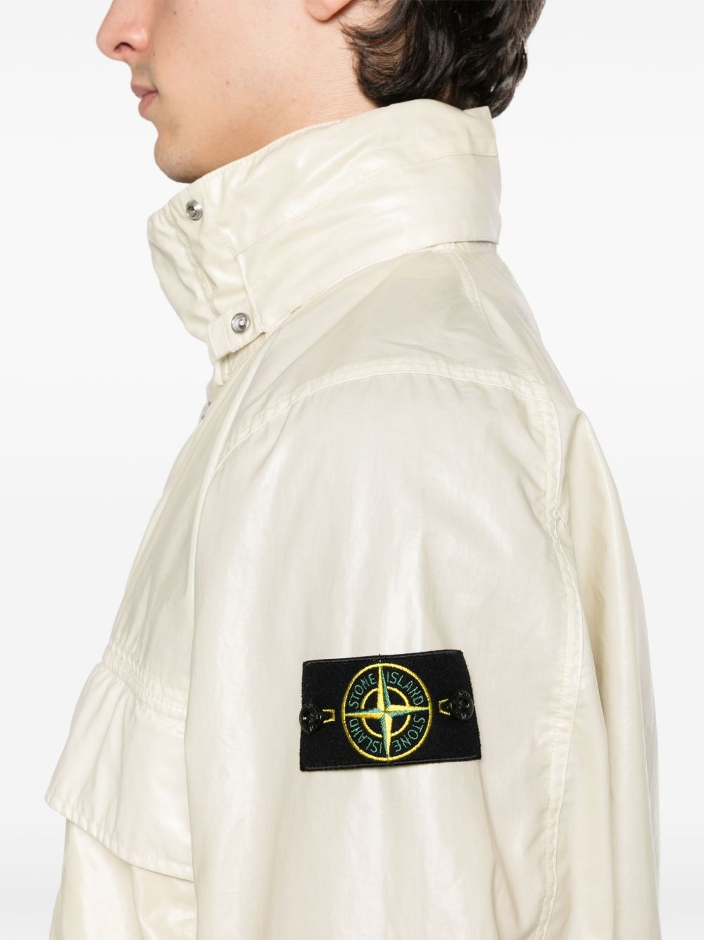 logo-patch parka - 5