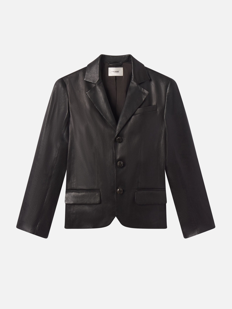 The Leather Smart Blazer 1