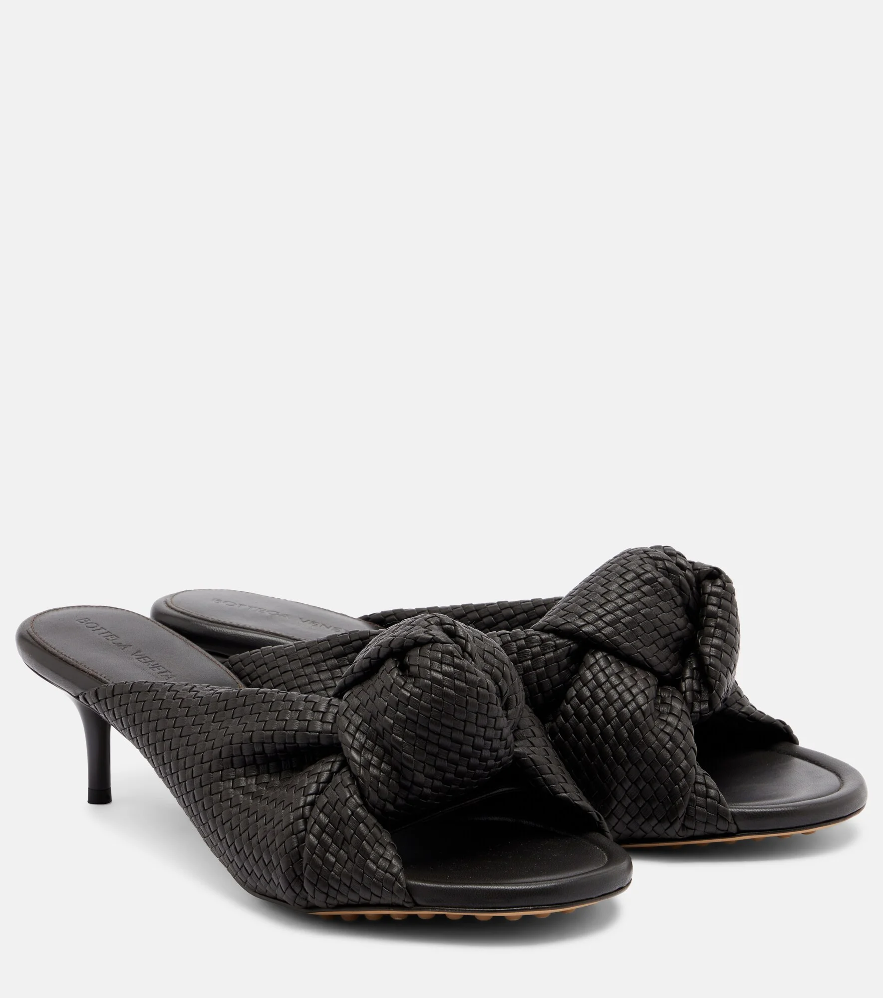 Cherry Intreccio leather sandals - 1