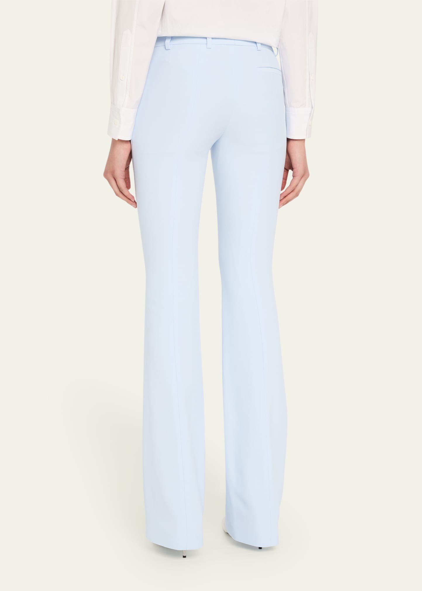 Bootcut Leaf Crepe Pants - 3
