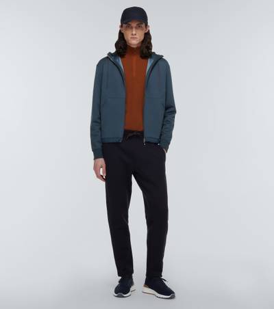 Loro Piana Medfield cotton-blend hoodie outlook