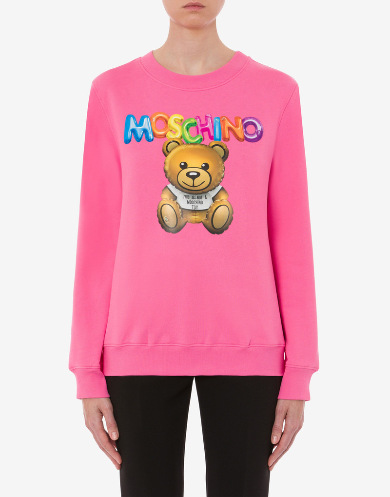 Moschino INFLATABLE TEDDY BEAR ORGANIC COTTON SWEATSHIRT outlook