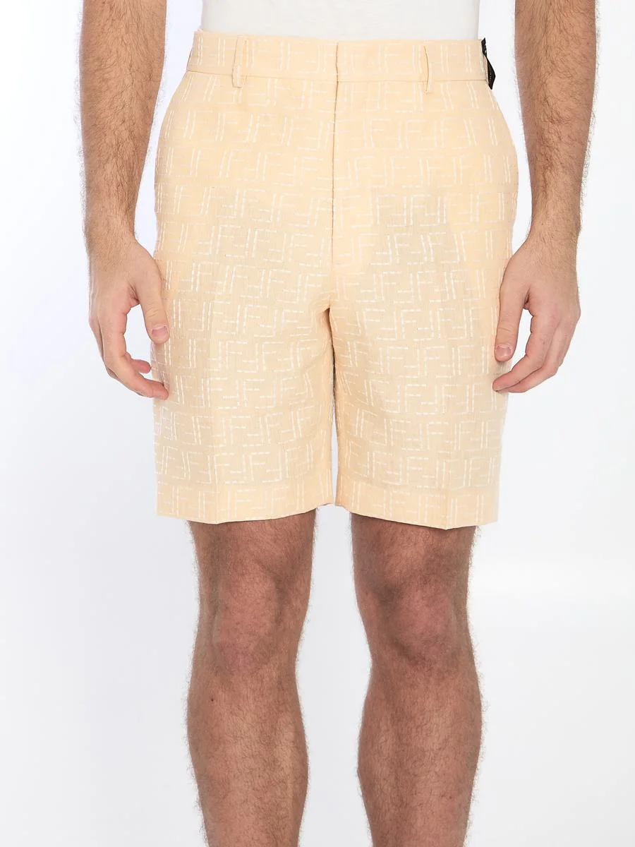 Fendi Ff Jacquard Bermuda Shorts - 1