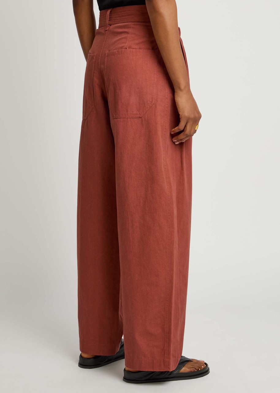 Isabel Marant Inaya Barrel-leg Cotton Trousers - 3