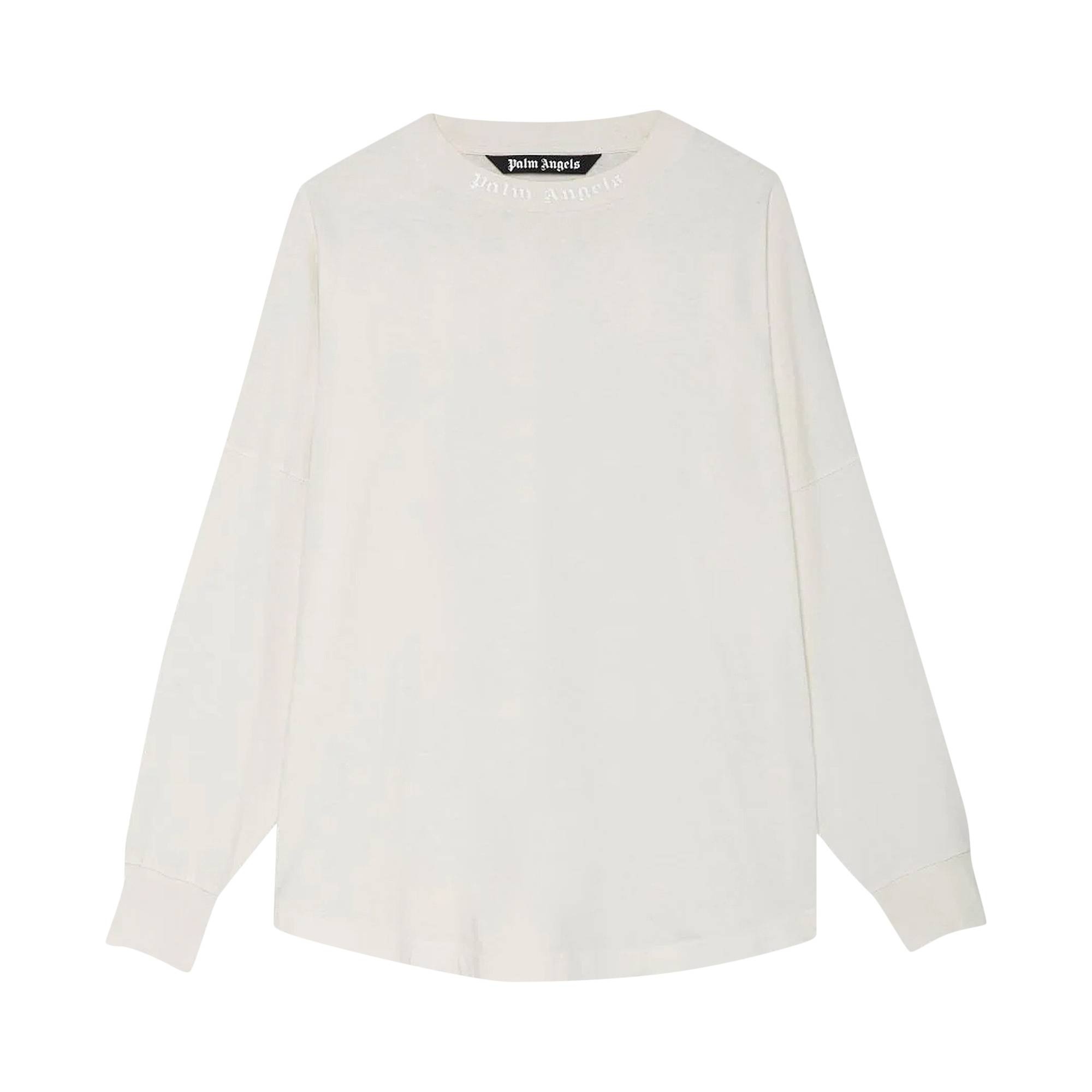 Palm Angels GD Classic Logo Over Long-Sleeve Tee 'Off White' - 1