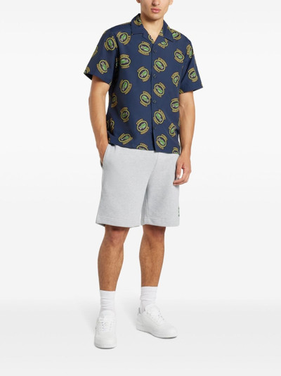 LACOSTE logo-print camp-collar shirt outlook