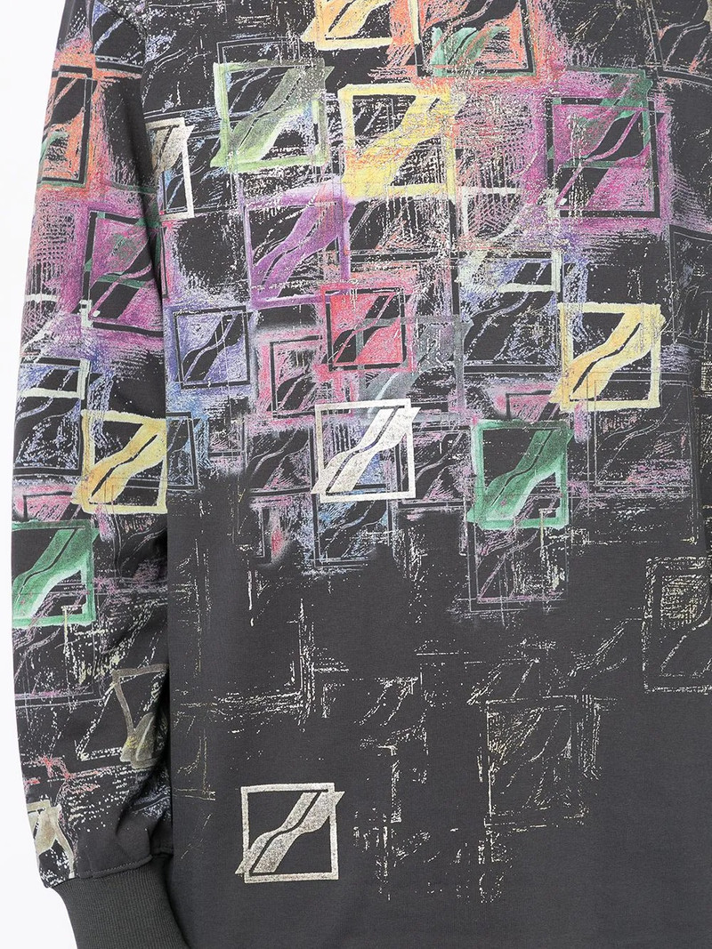logo-print cotton sweatshirt 6