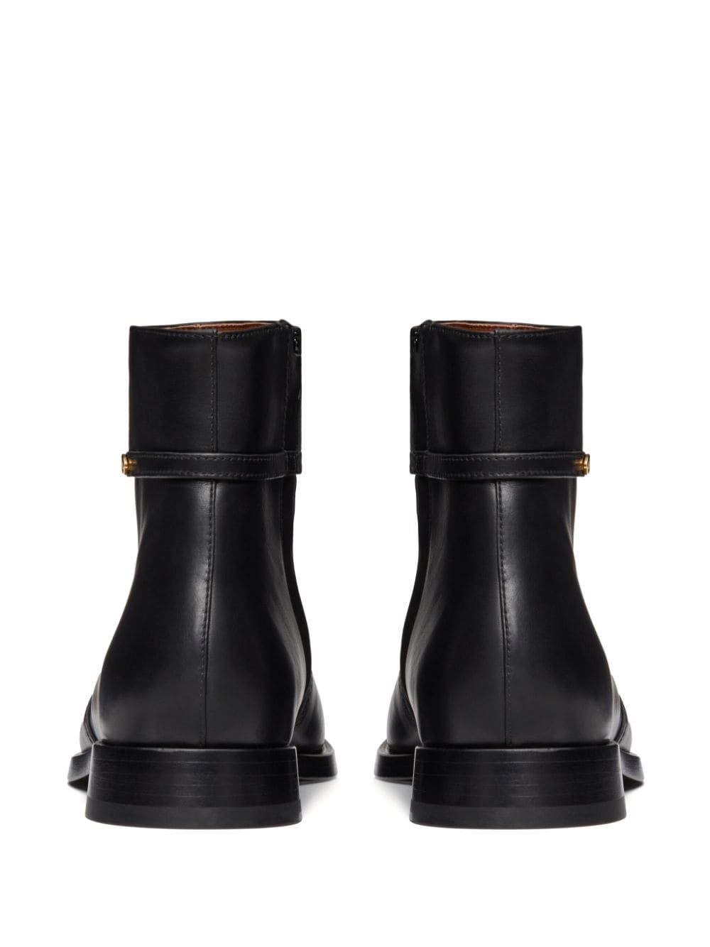 VLogo calf leather ankle boots - 3