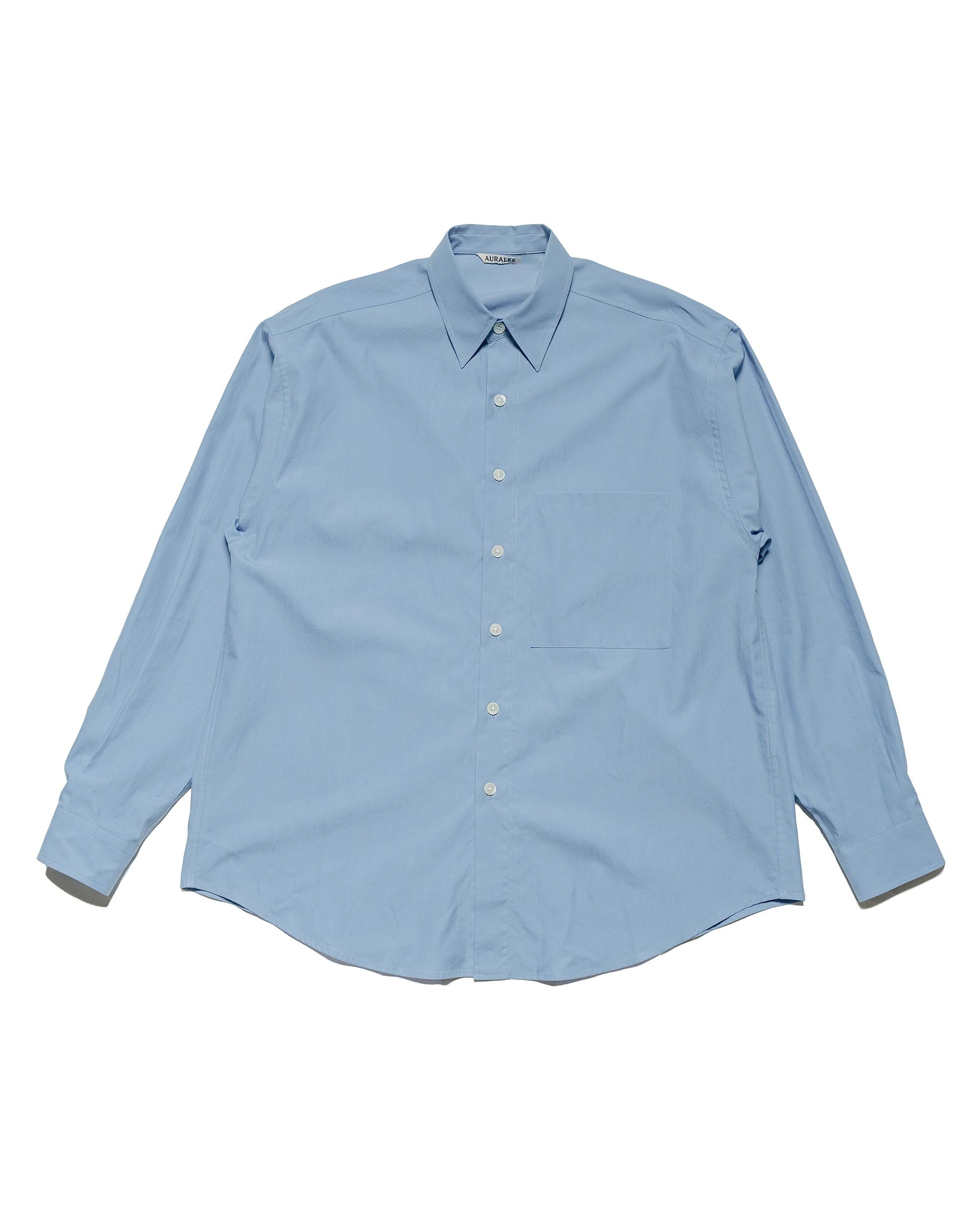 Washed Finx Twill Big Shirt Blue - 1