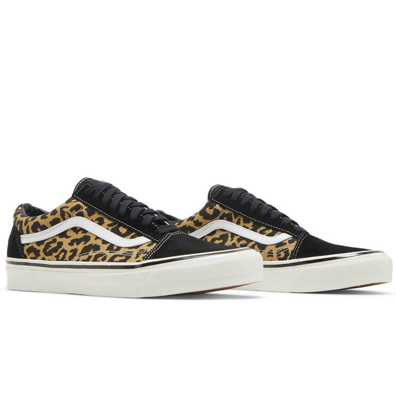 Vans Vans | Skool 36 DX (Anaheim Factory) Shoes 'Black / Tan Leopard' outlook
