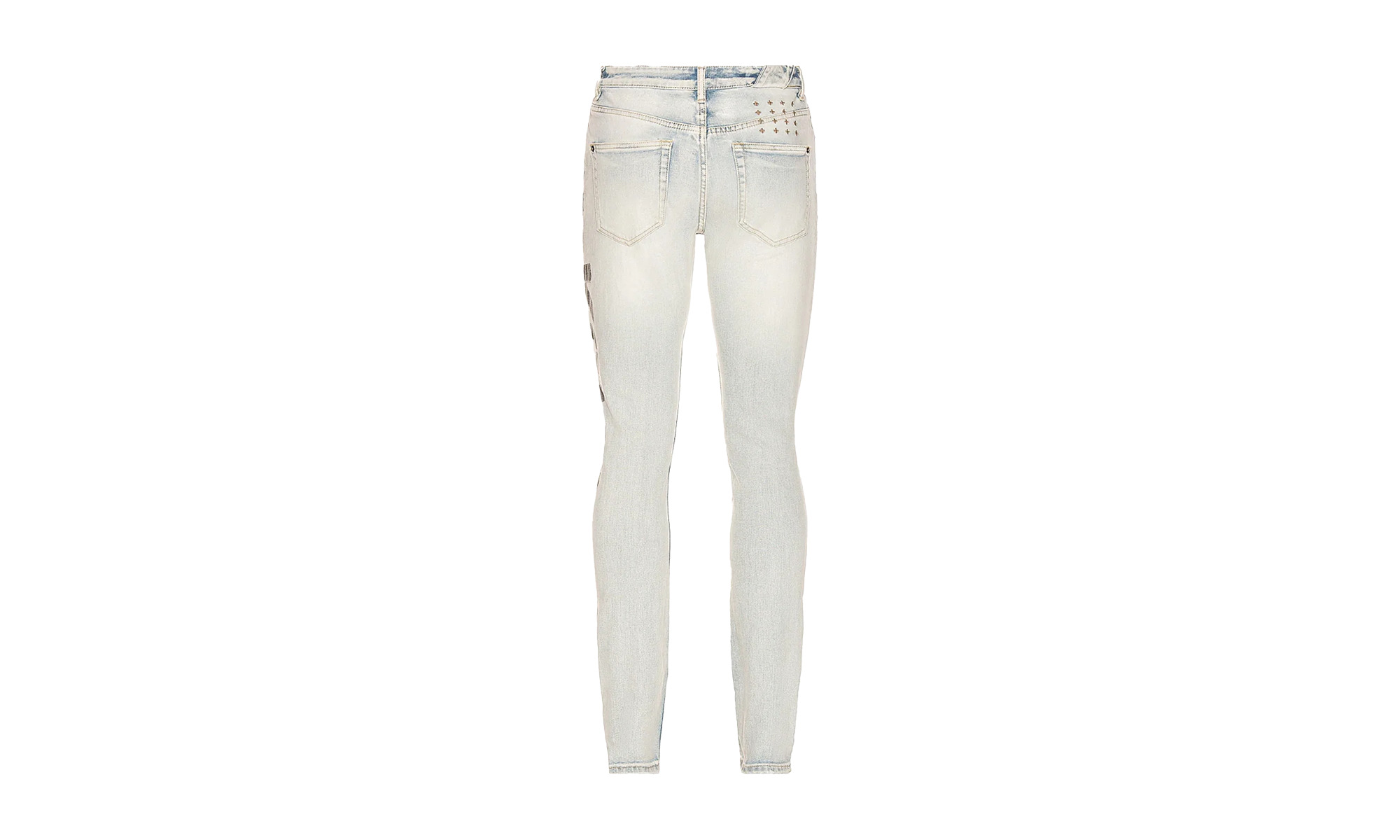 Chitch Phase Out Stencil Jeans Mens Style "Light Blue" - 2