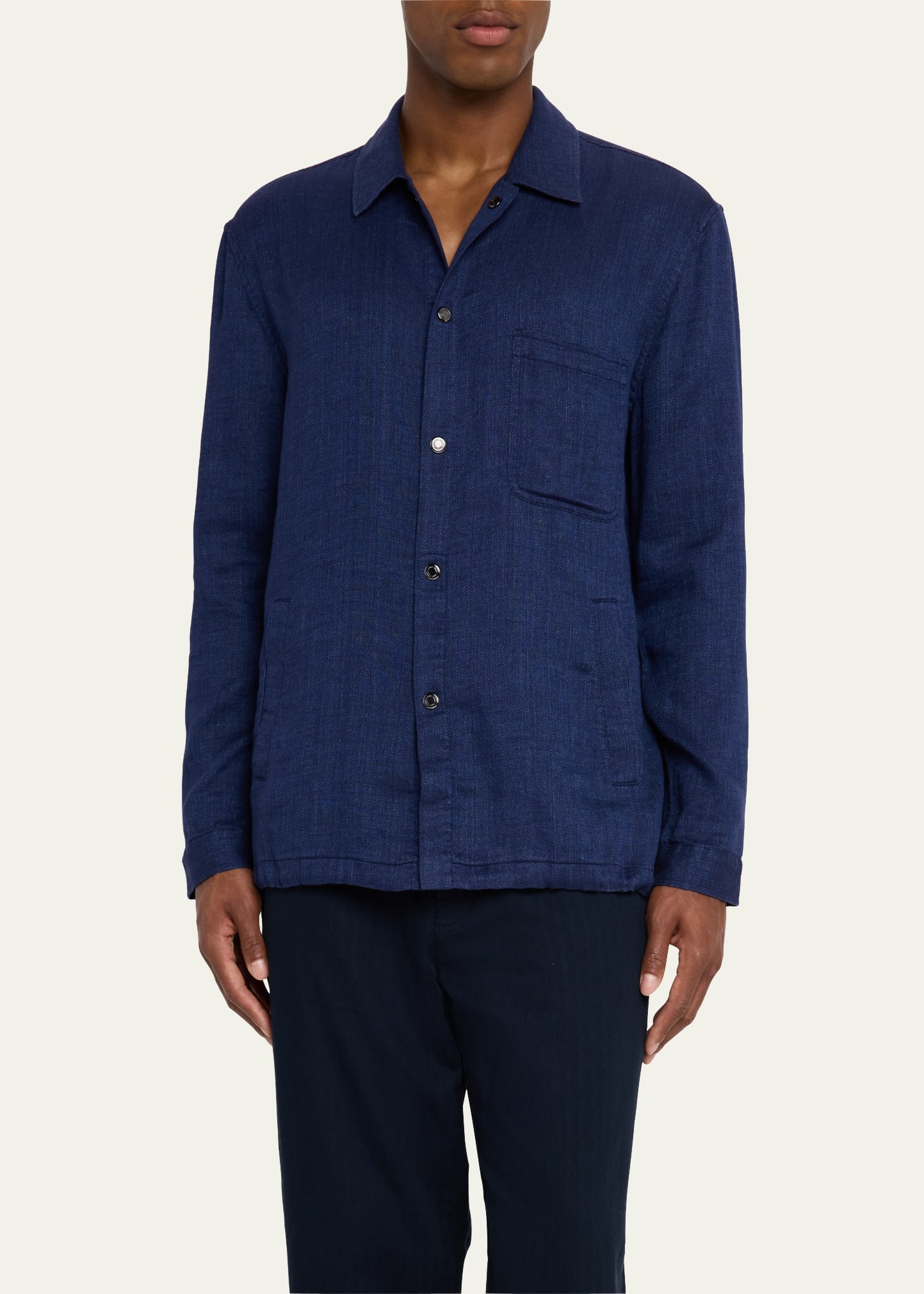 Men's Diego Linen Coach Overshirt - 4
