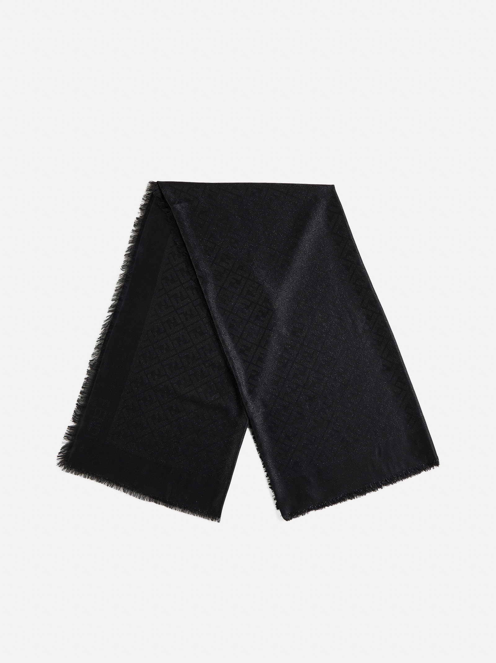 FF lurex wool-blend shawl - 3