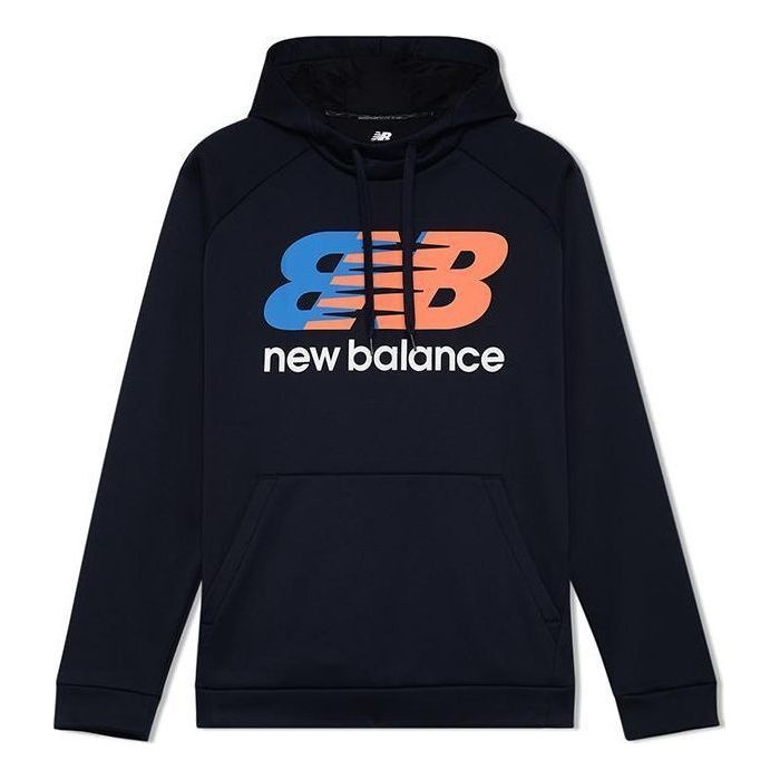 New Balance Tenacity Performance Hoodie 'Navy Orange' AMT21021-ECL - 1