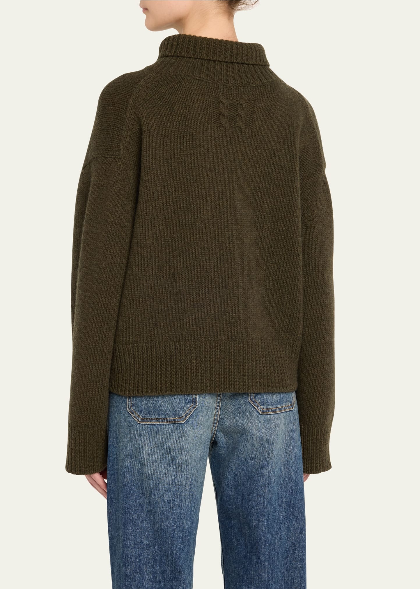 Omaira Funnel-Neck Wool Sweater - 3