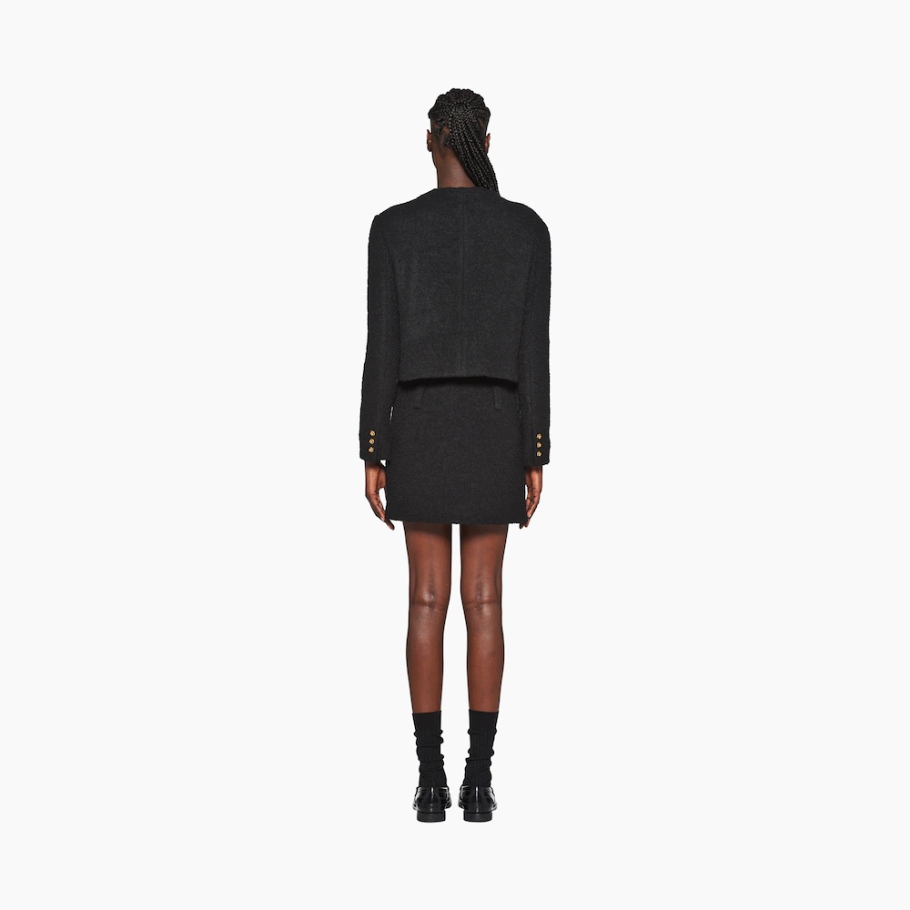 ジャケット MiuMiu | Single-breasted boucle jacket Single-breasted bouclé jacket in multicoloured - Miu Miu