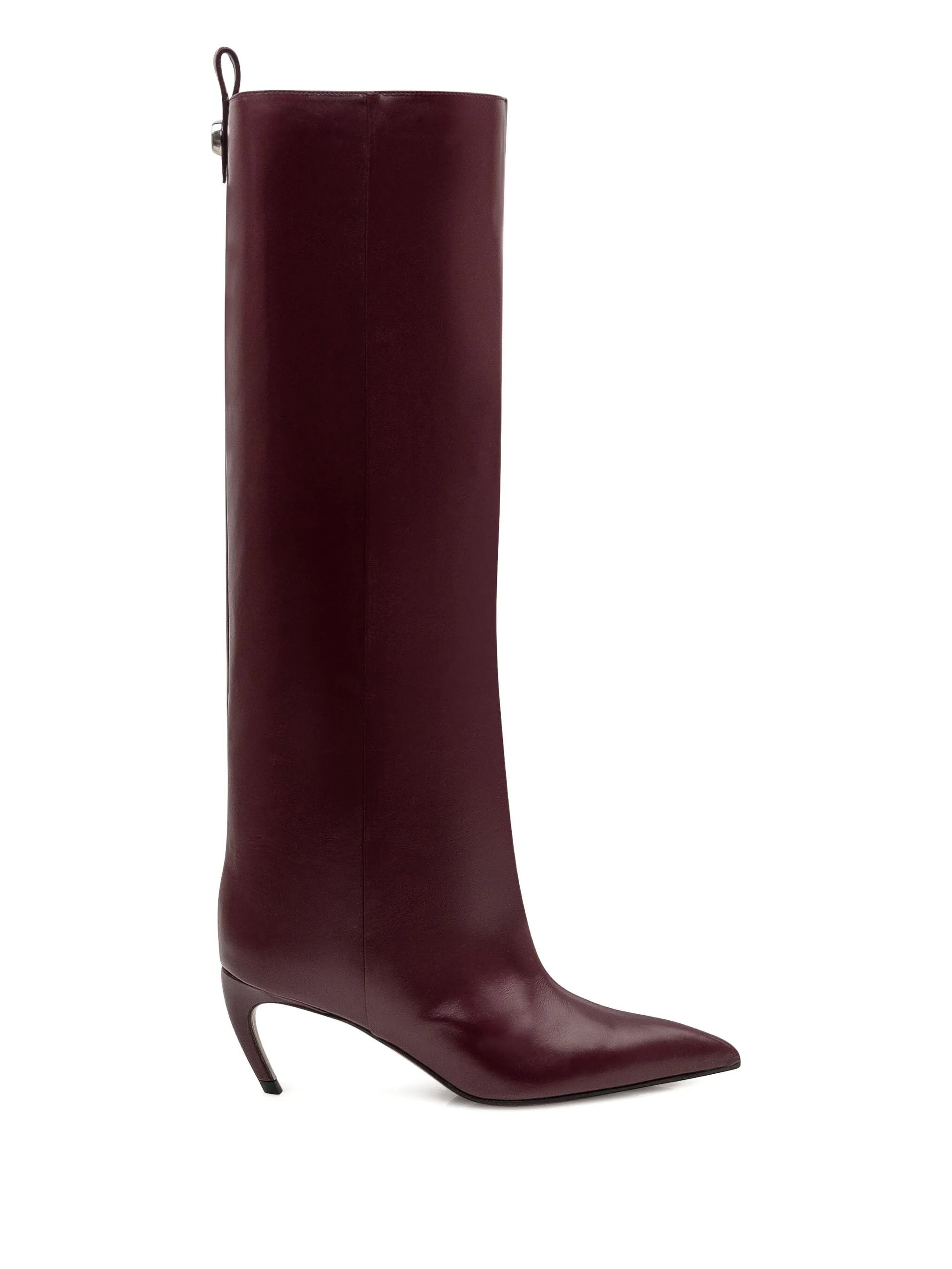 The Attico 65mm Lea Pointed-toe Leather Boots - 4