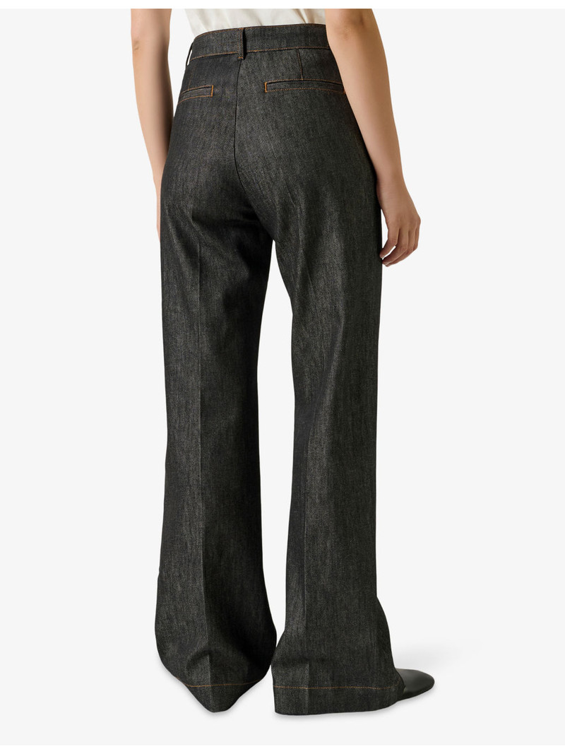 California Wide-Leg Stretch-Denim Jeans 3