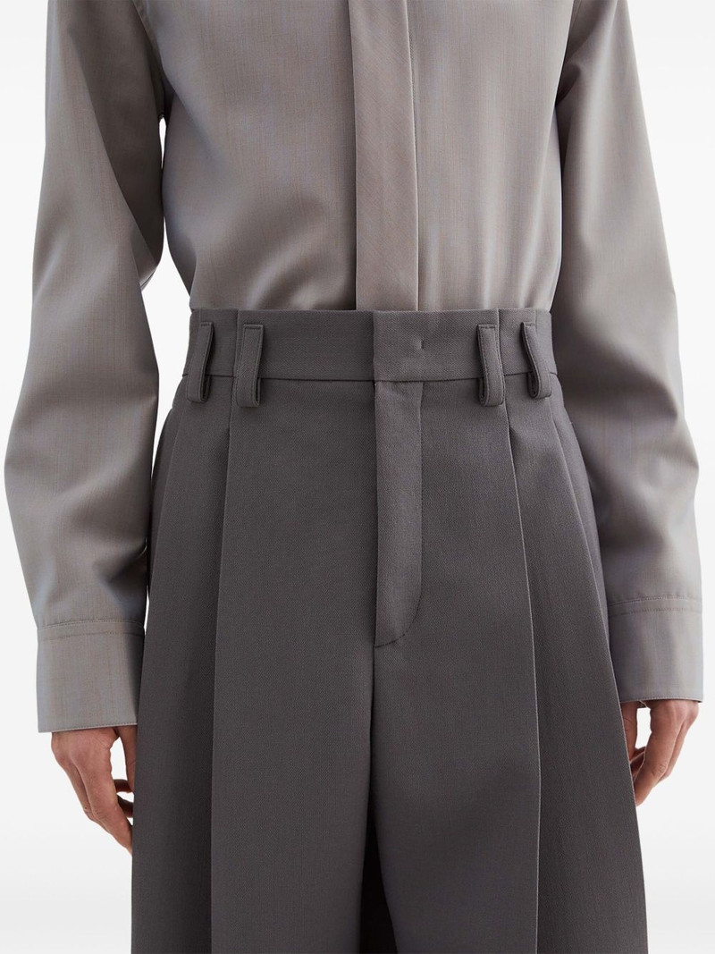 pleat-detail trousers 5