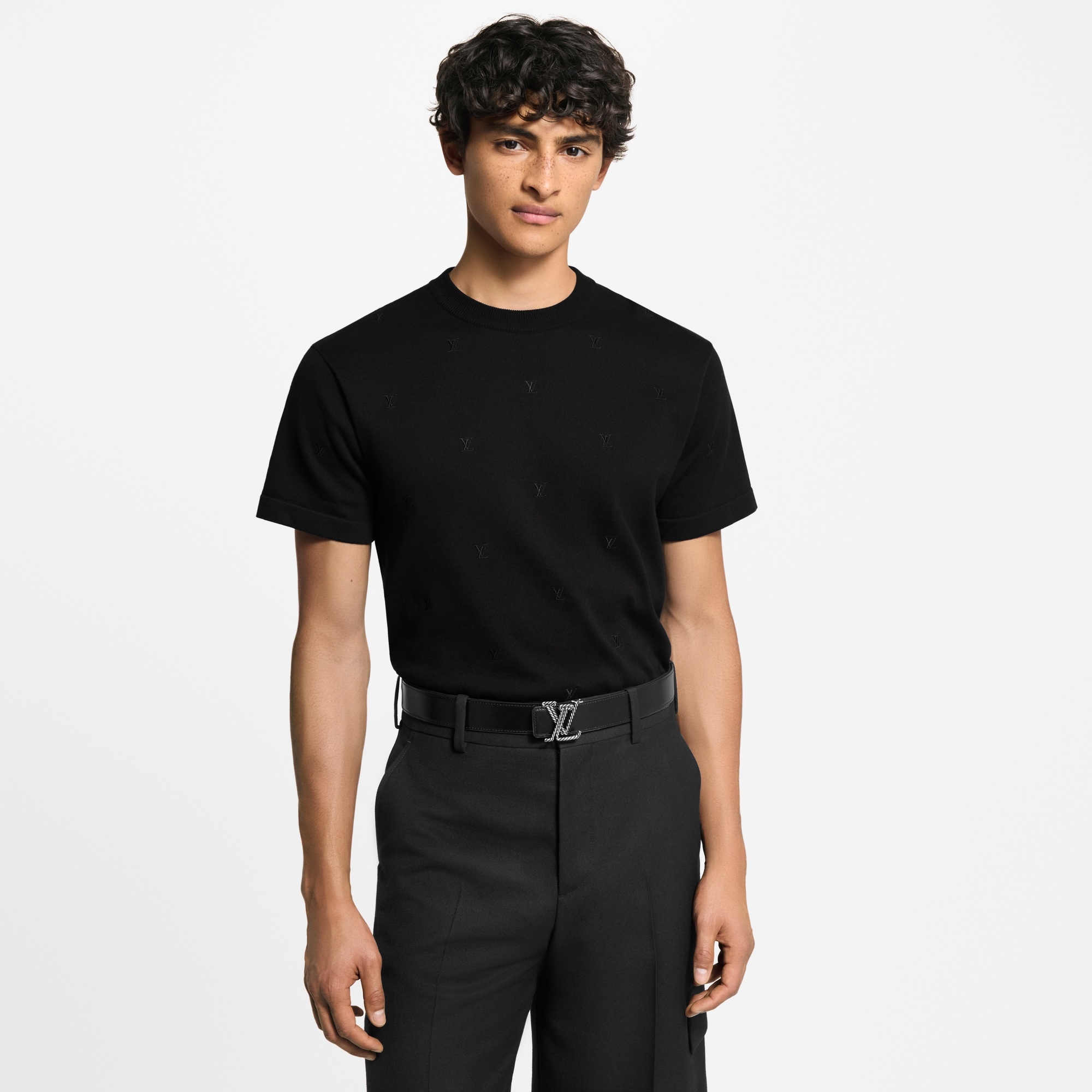 LV Blason Embroidered Short-Sleeved Crewneck - 2